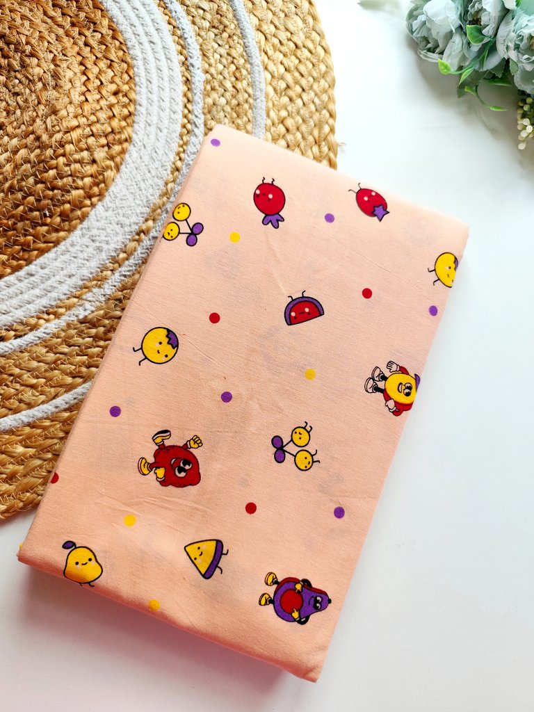 Cotton Thottil 3 1/2 M- Peach Fruit Characters