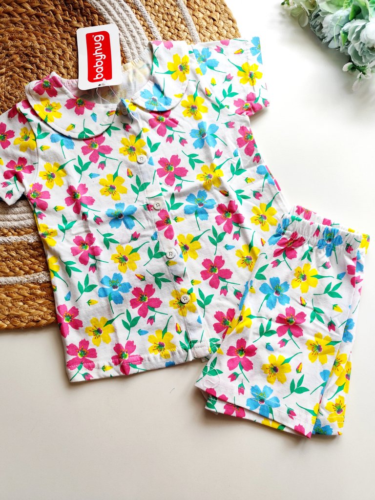 Top and Bottom Sets- Multicolor Floral Print