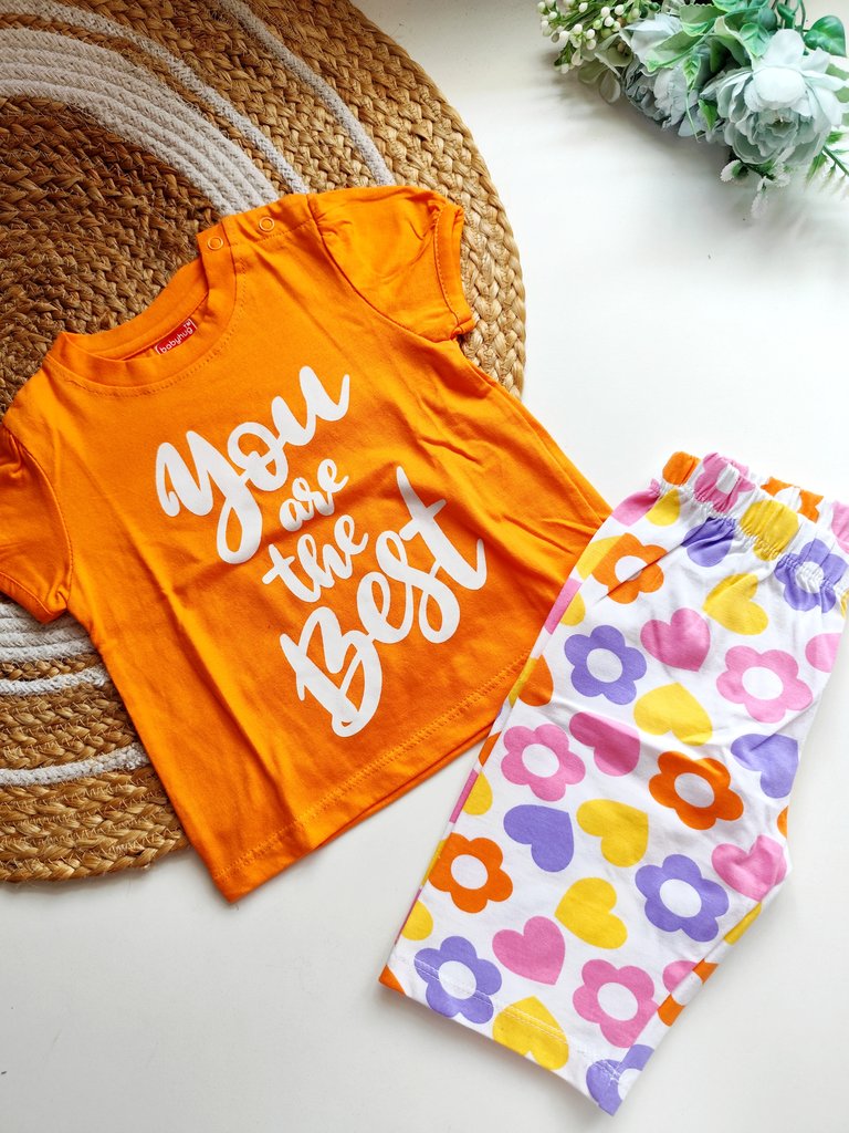 Cotton Sets- Orange You Are The Best & Floral Print