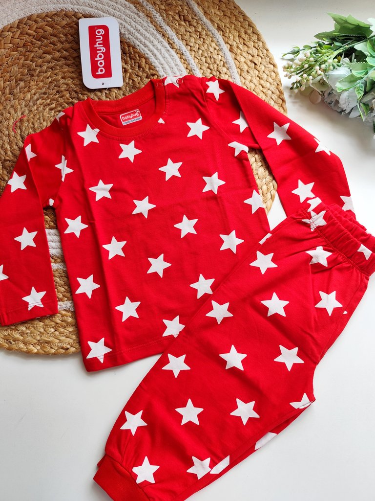 Cotton Sets- Red Star Print