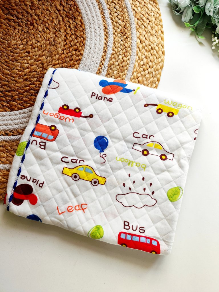 Muslin Blanket (85*85 cm)- Transportation Print