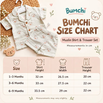 Co ord set- Sage Green Teddy Bear Print