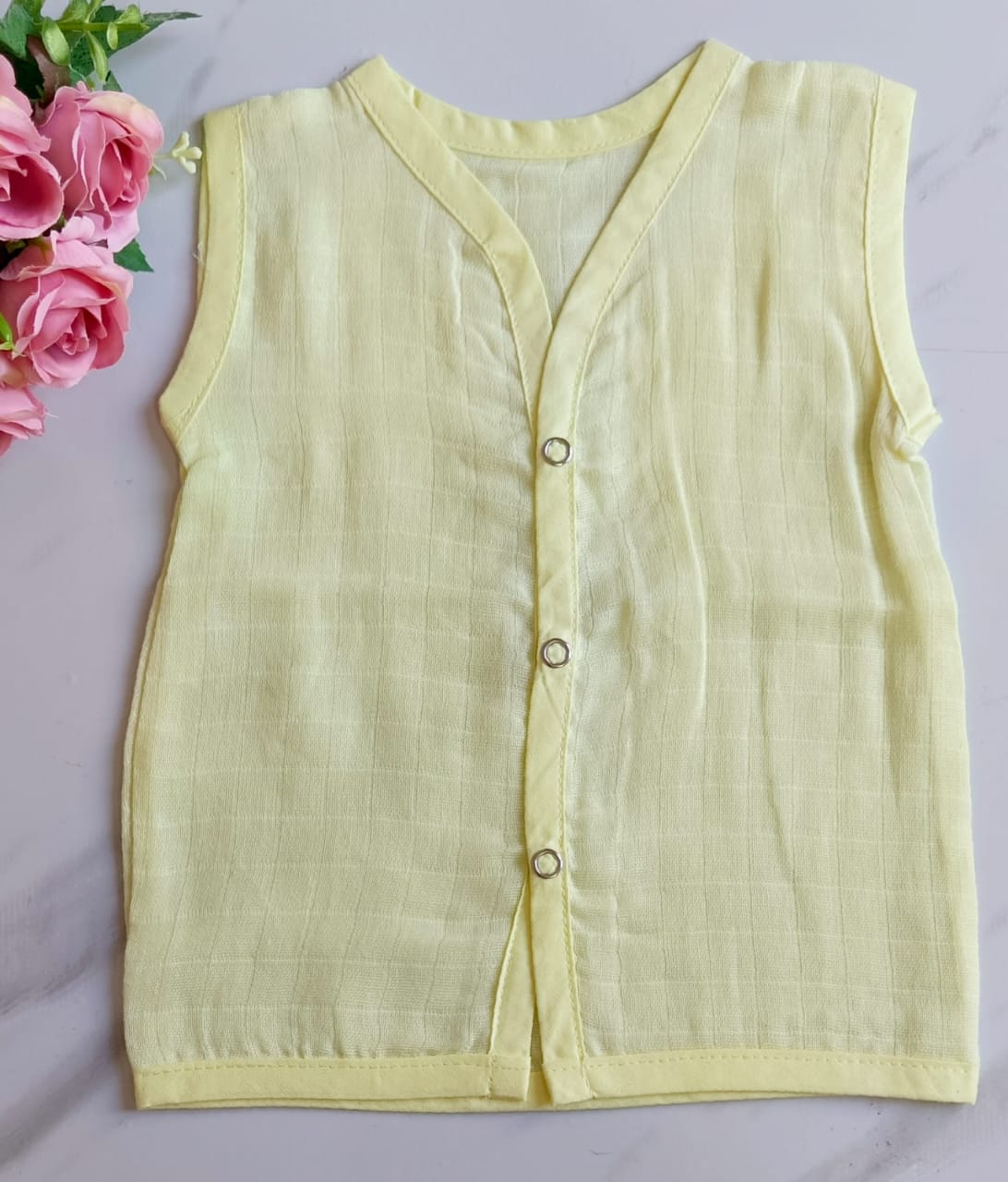 Muslin Colored Jablas - Yellow