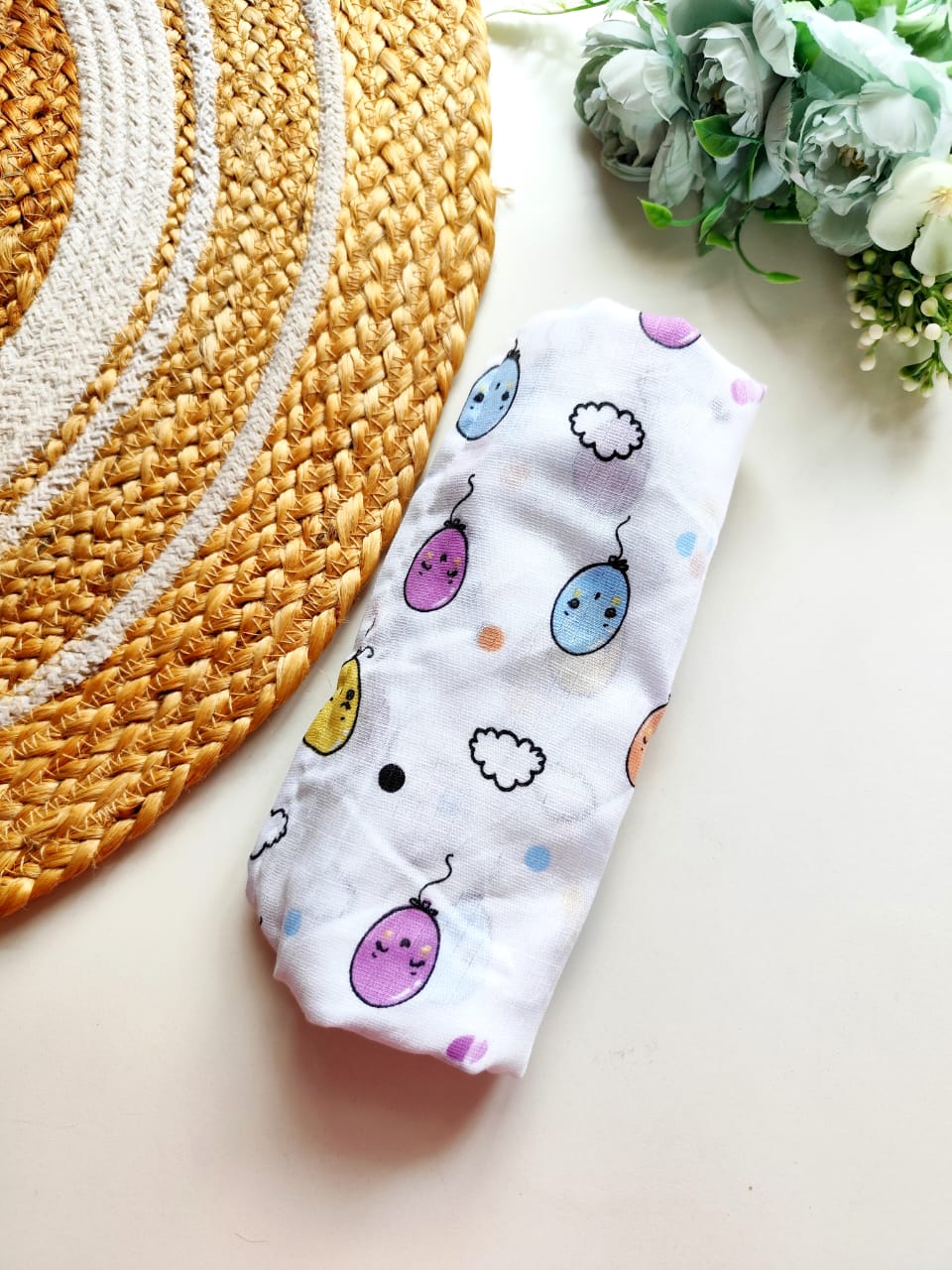 Muslin Bath Towels - Colorful Balloons