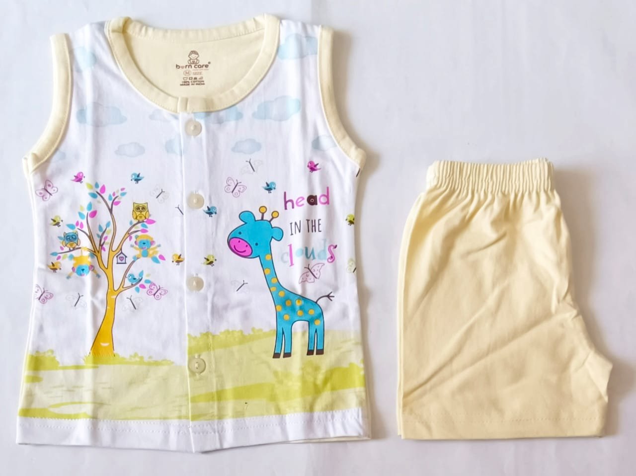 Cotton Jabla with Trouser Set - Giraffe Print image 4