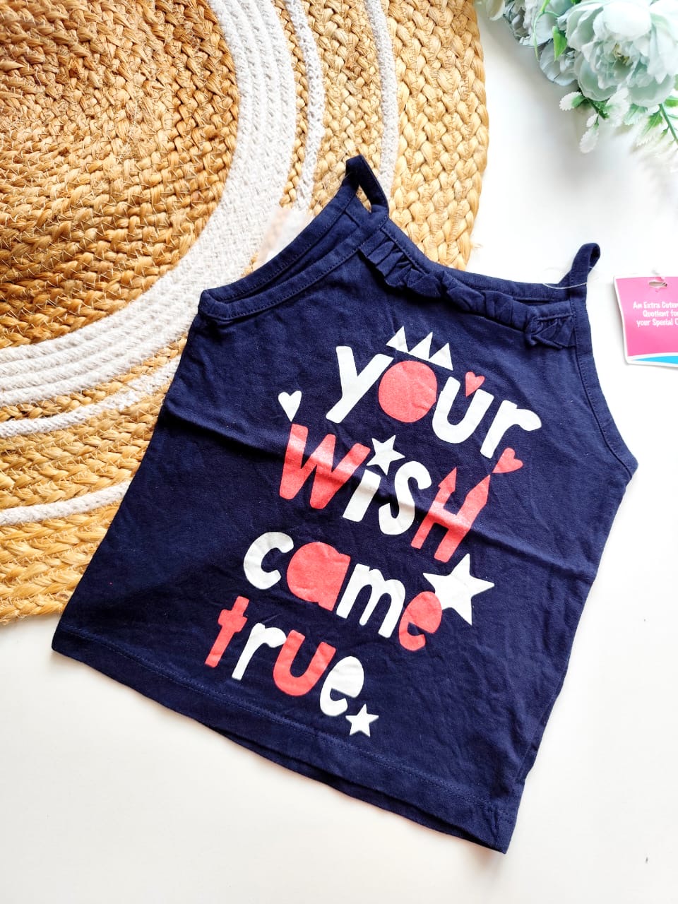 Kids Sleeveless Cotton Top - Wish Come True