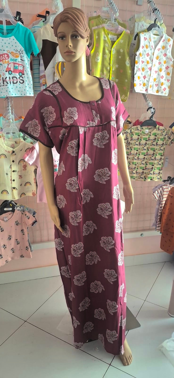 Rayon Feeding Nighties - XXL