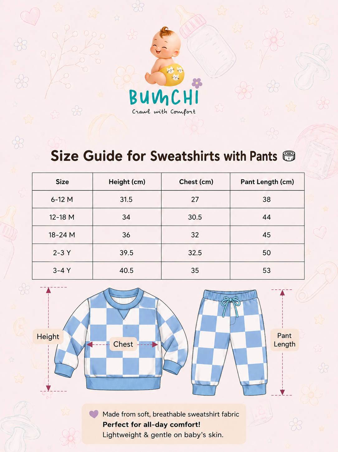 Sweat Shirts Co ords- Pink Anime Character Print