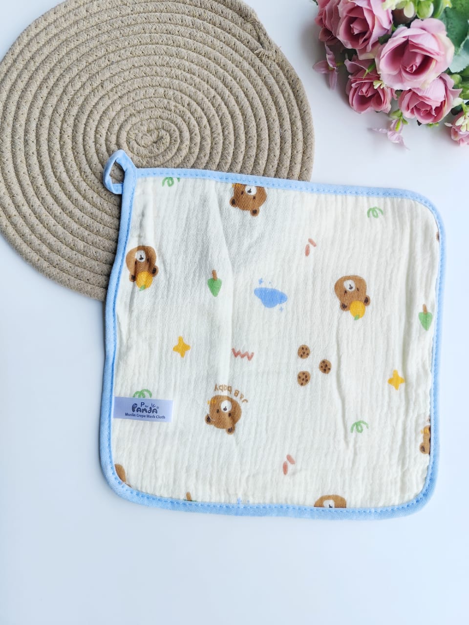 Muslin 4 Layered Wipes (Random Print)
