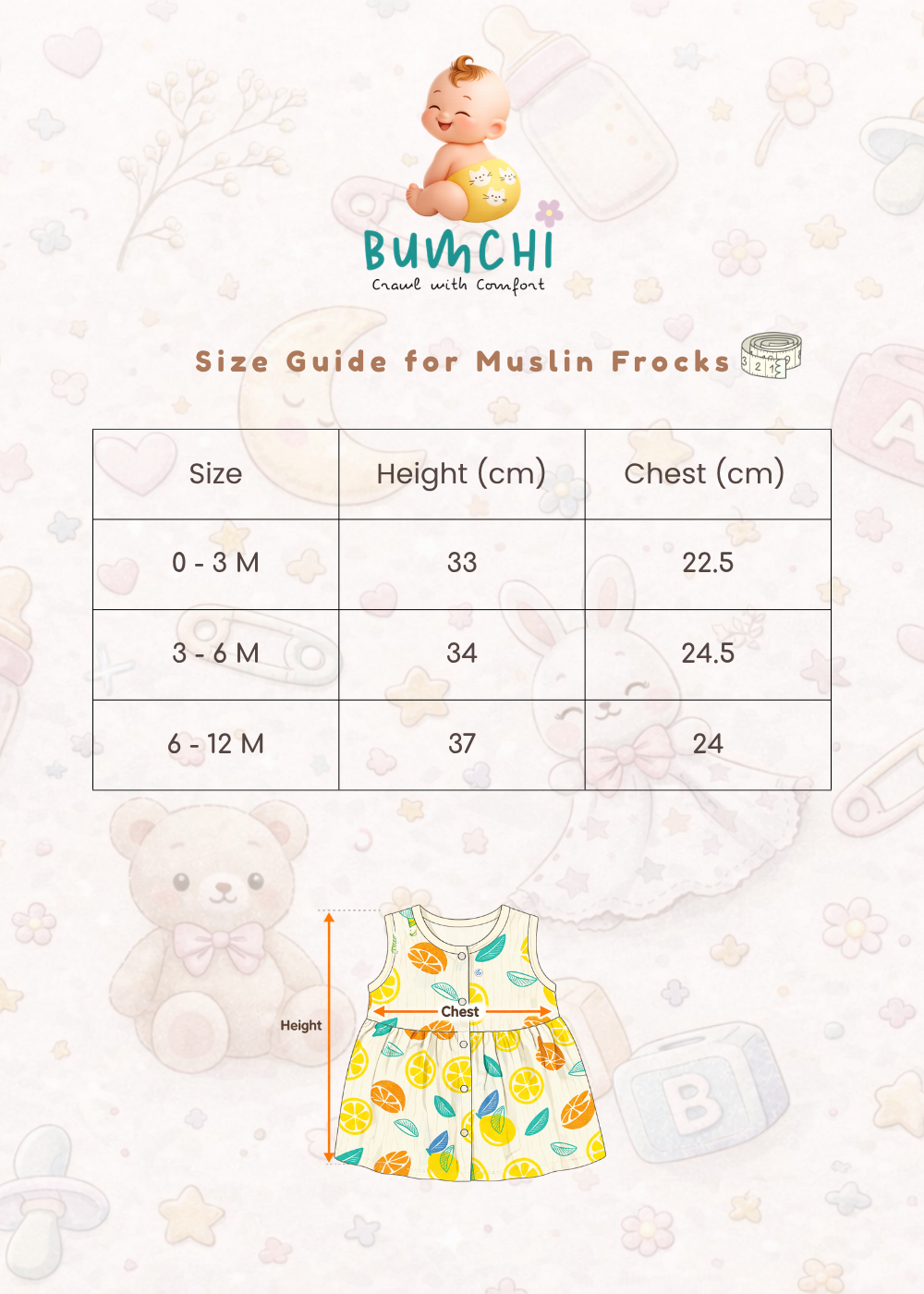 Muslin Frock - Pink Floral