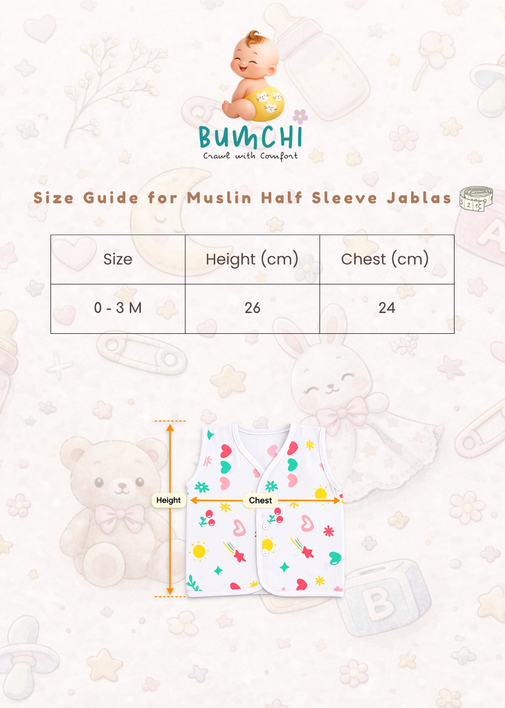 Muslin Jablas (0 - 3 M)