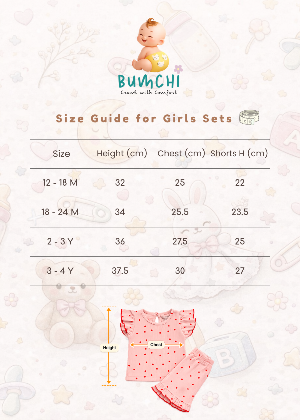 Girls Ribbed Co Ord Set - Red Hearts