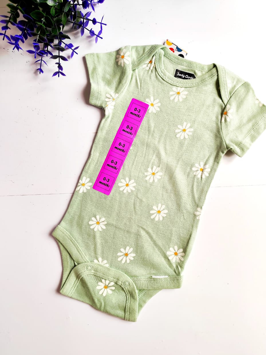 Onesies - Mint Green Floral
