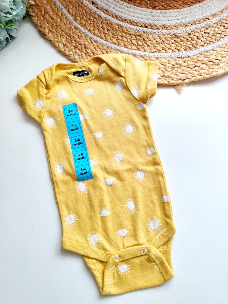 Onesies - Yellow Sun Print