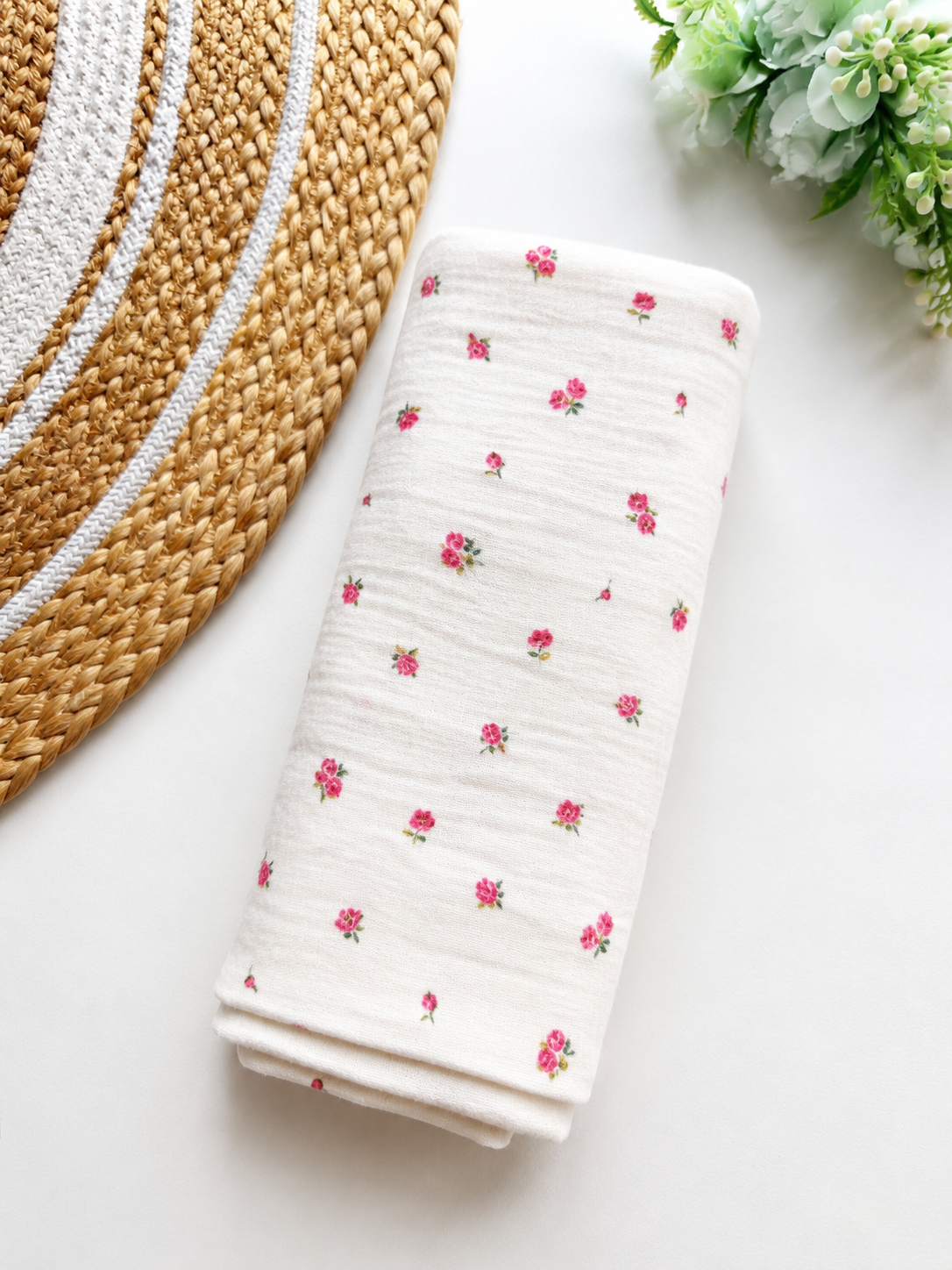 Muslin Bath Towels- Floral Print