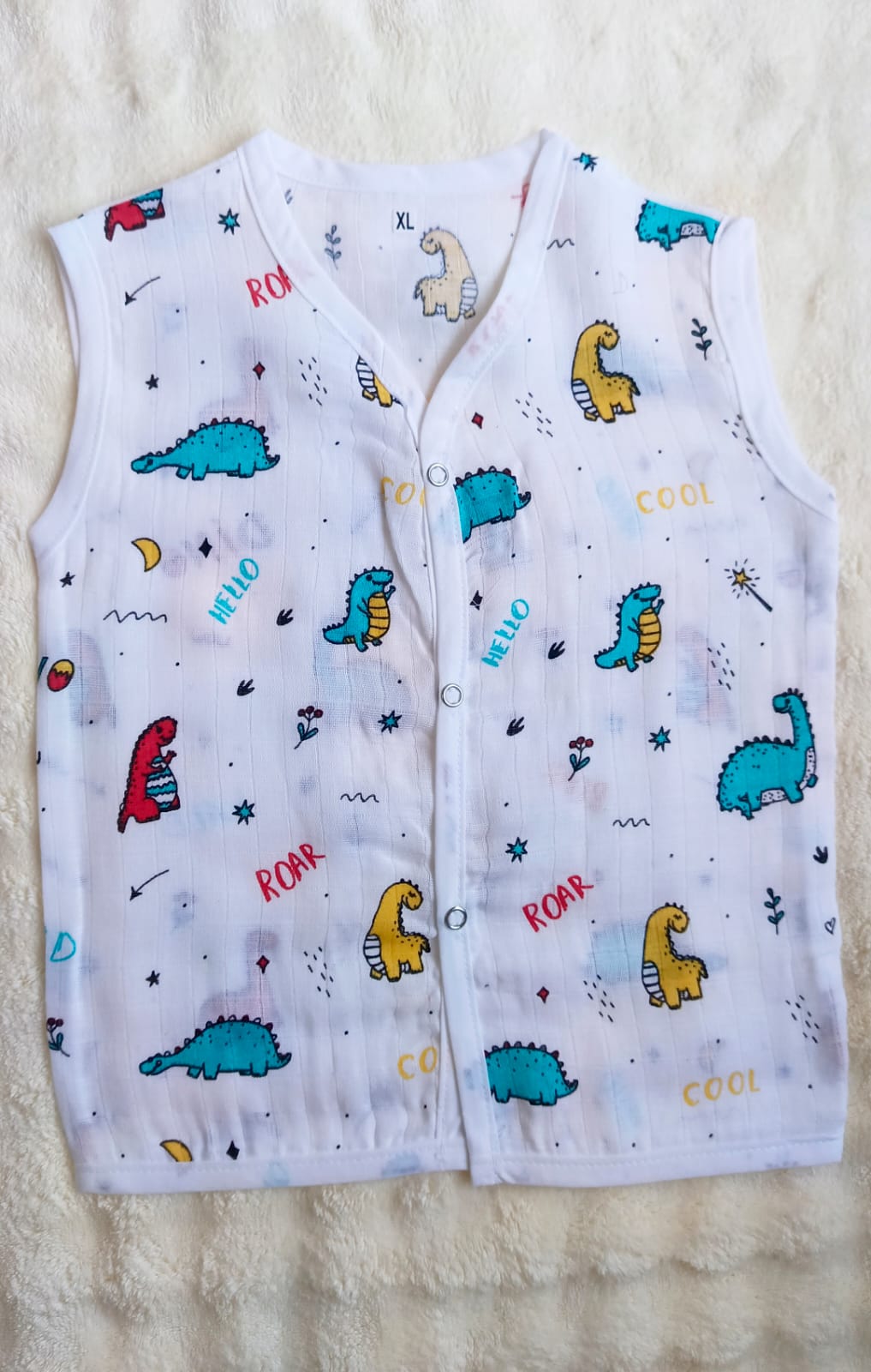 Muslin Button Jablas - Dino