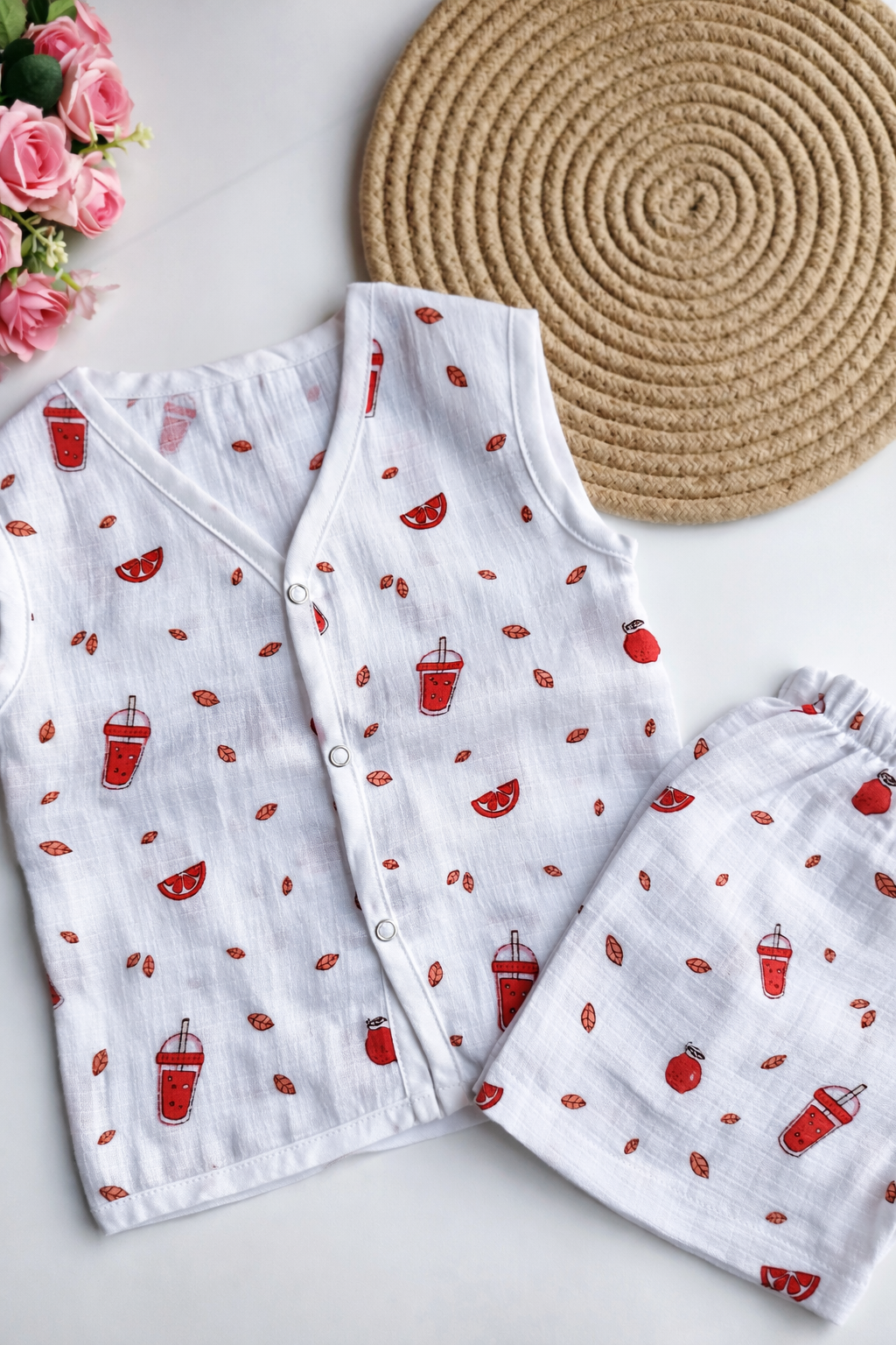Muslin Co-Ord Sets - Fruits