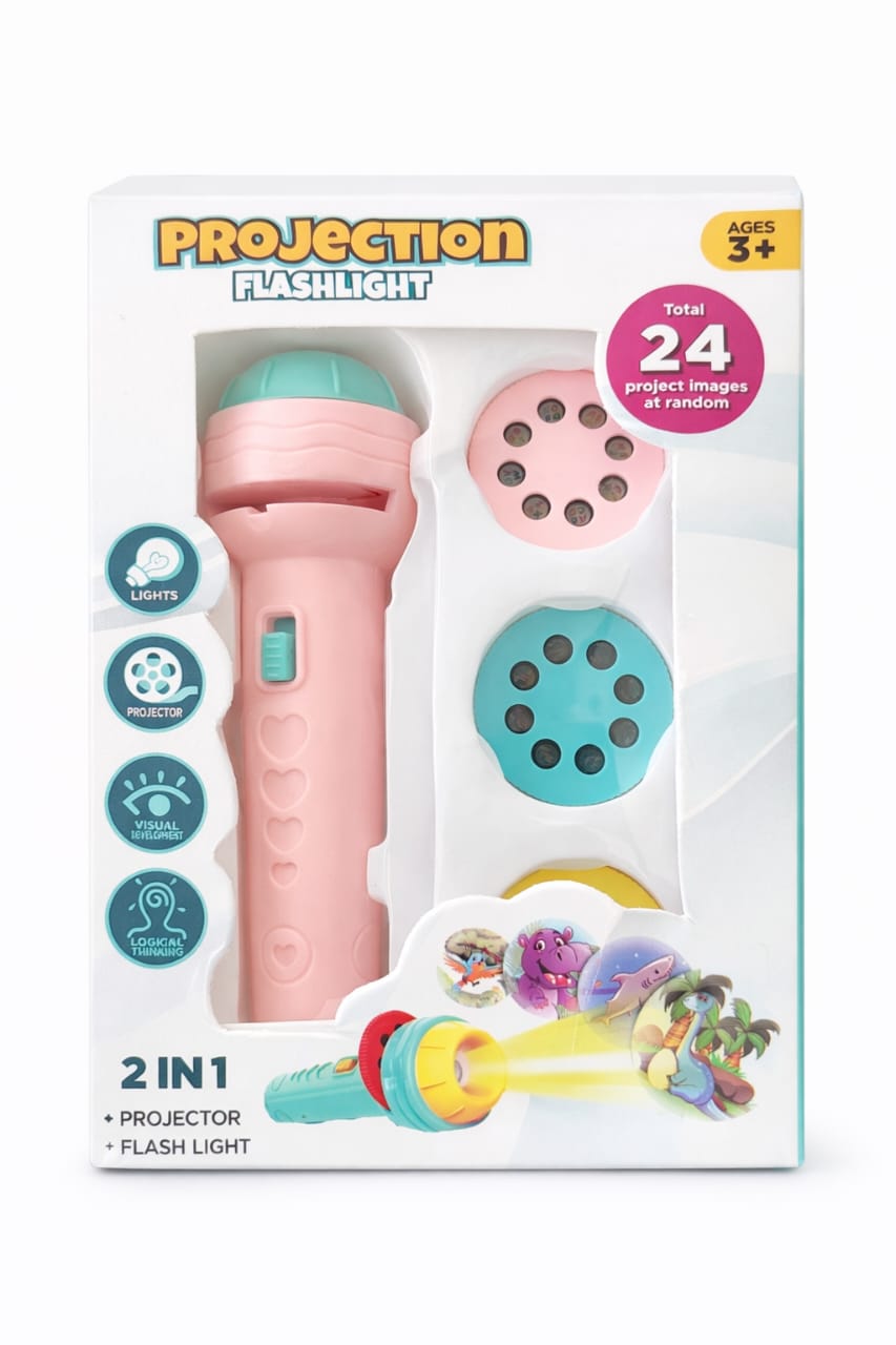 2-in-1 Projection Flashlight Toy