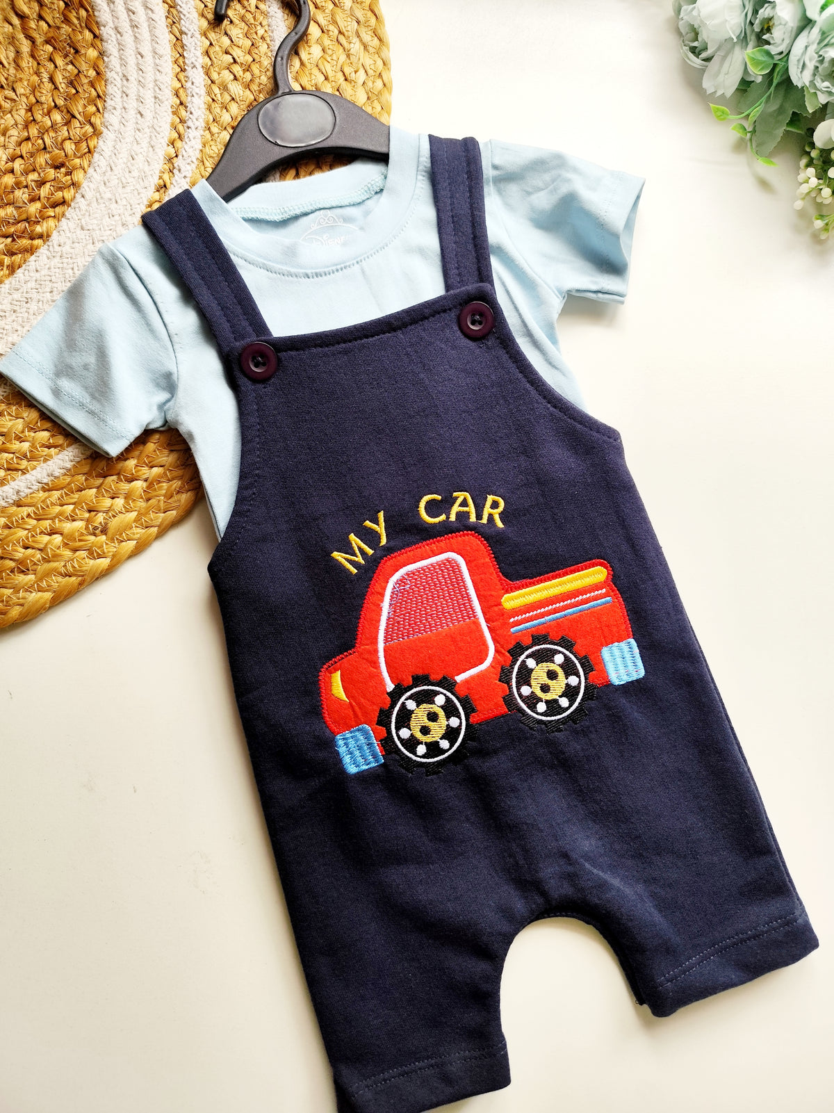 My Car Dungaree Set
