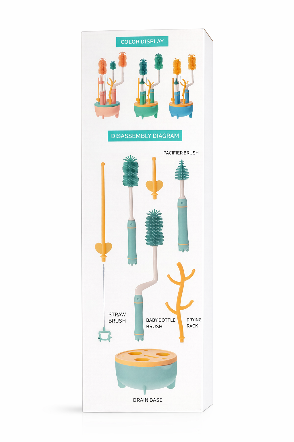 8 In 1 Baby Bottle Brush Set