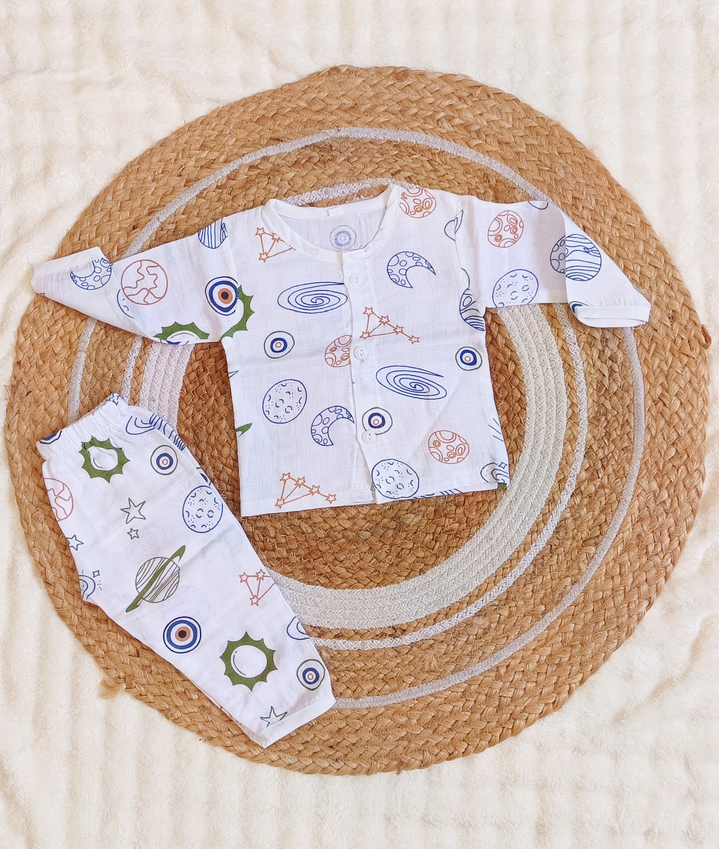 Muslin Night Suits - Moon Space