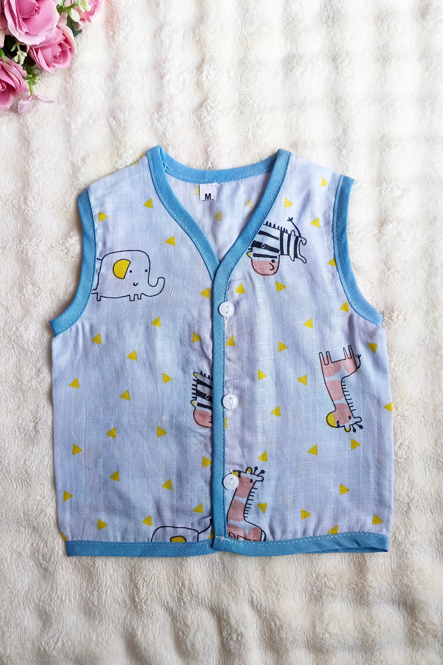 Colored Muslin Button Jablas