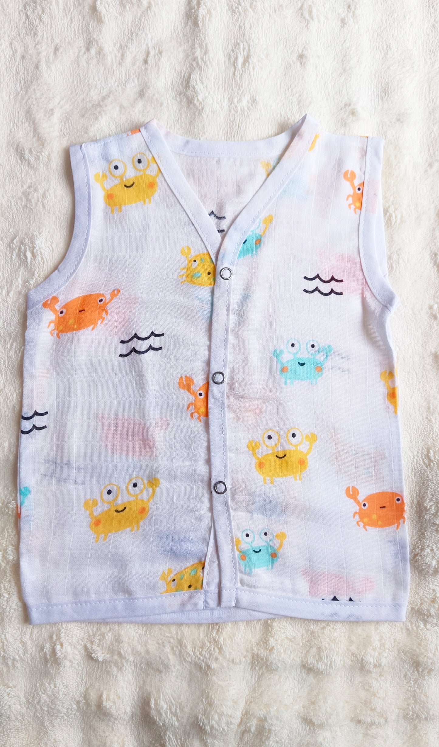 Muslin button jablas "CRAB"