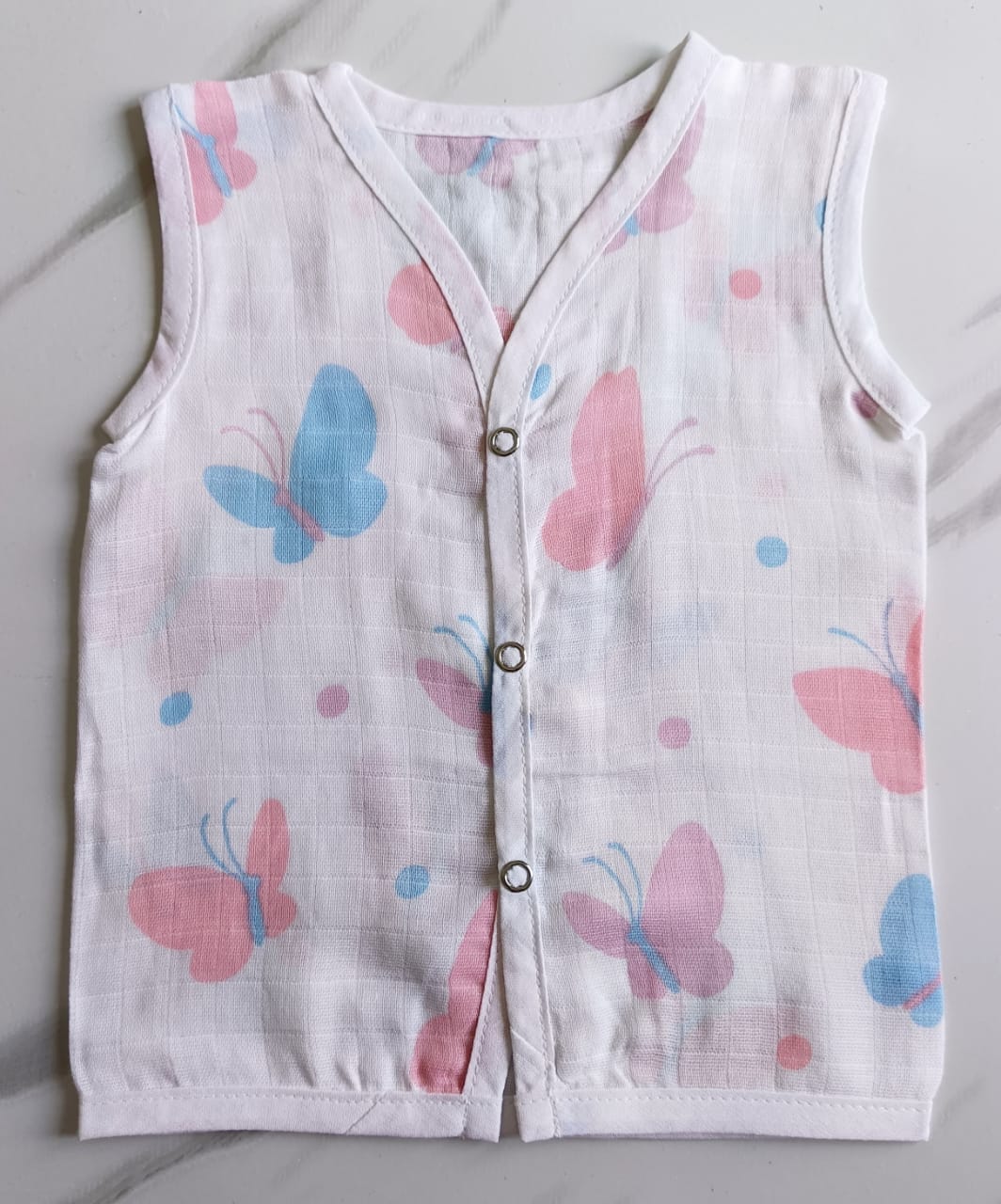 Muslin Button Jablas - Butterfly