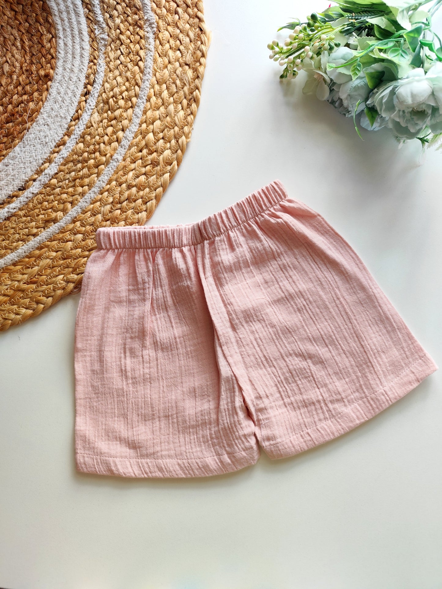 Muslin Trousers - blush pink