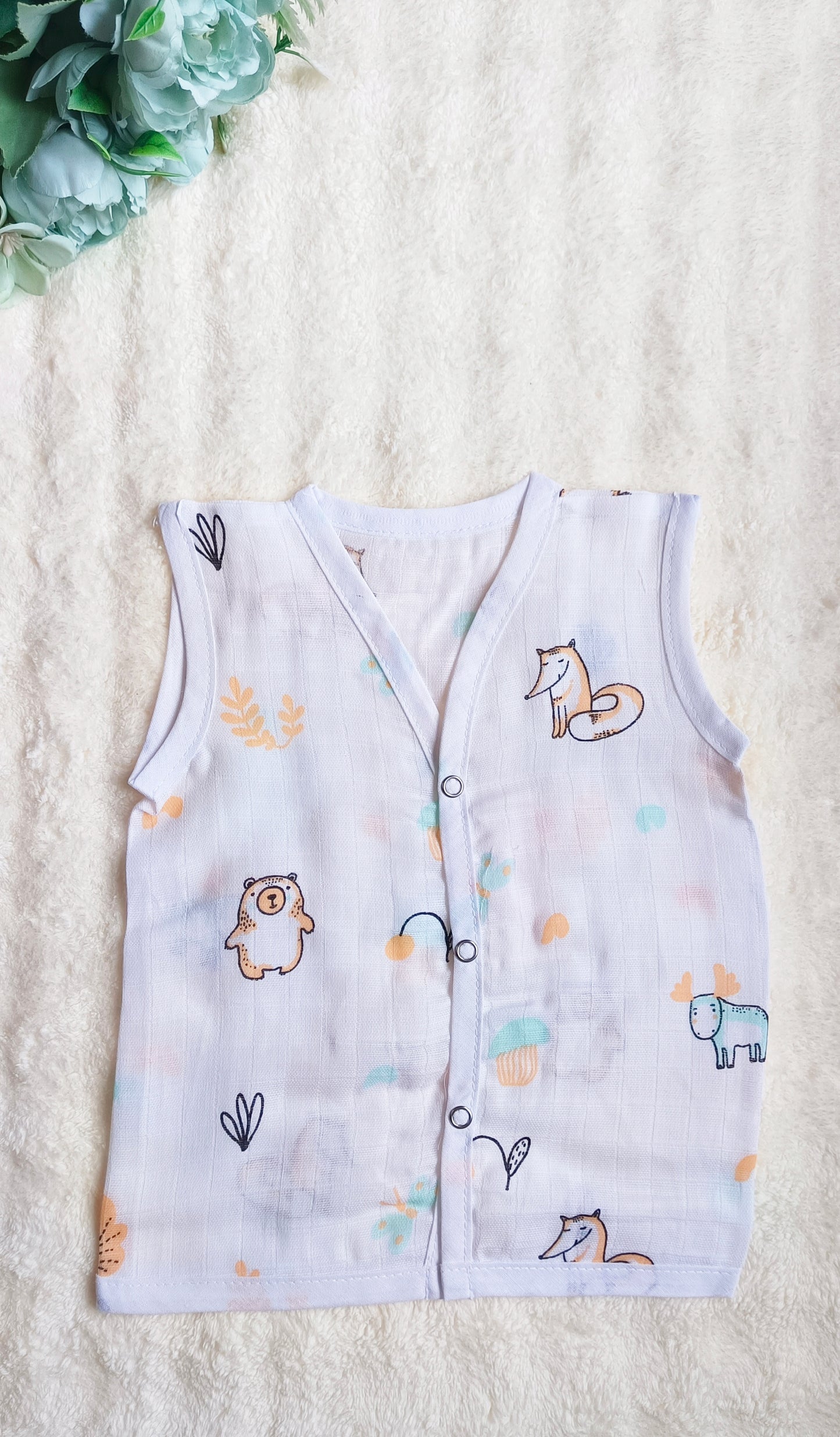 Muslin Button Jablas - Moose