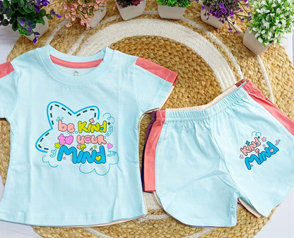 T Shirt with Trouser Set - Be Kind to your Mind Print image 1