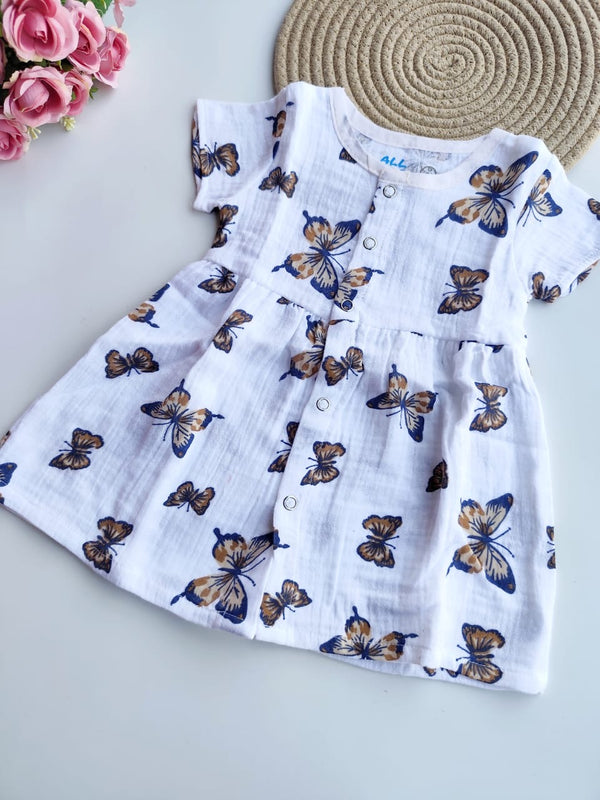 Muslin Frock - Butterflies