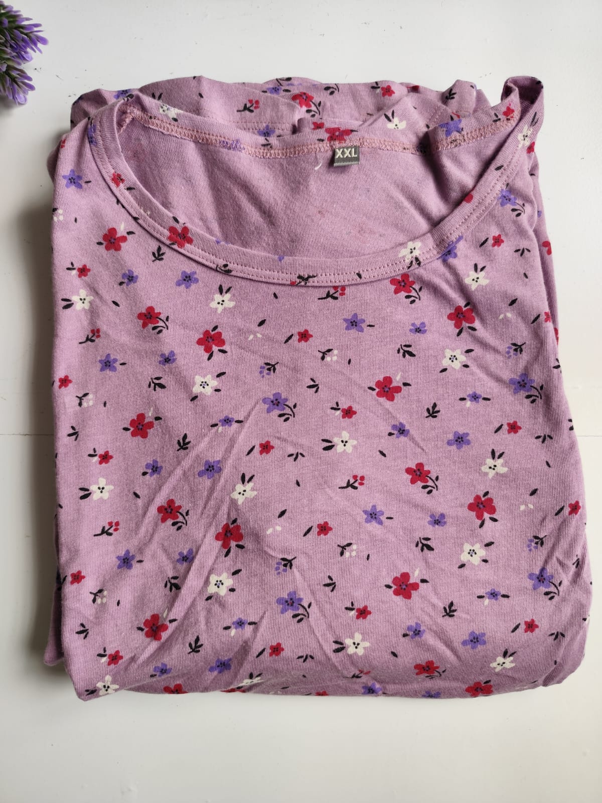Maternity Lounge Wear - Floral Print (XXL) image 0