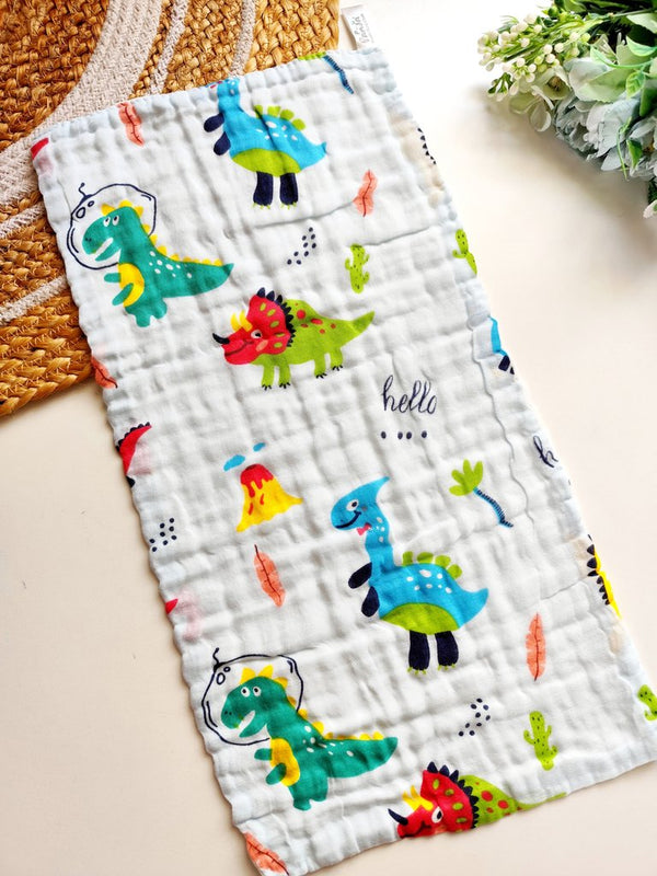 Muslin Shoulder Burp Cloth(50*25cm)- Dinosaur Print