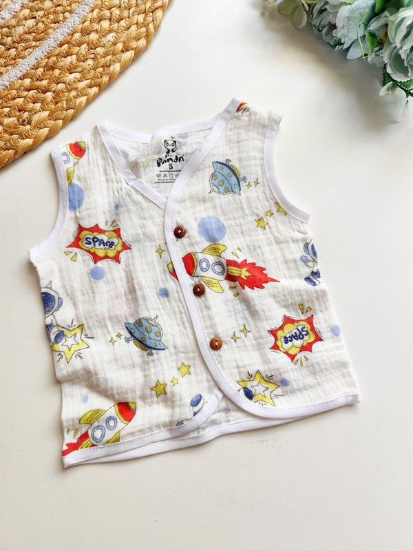 Crinkled Muslin Jablas- Space Adventure