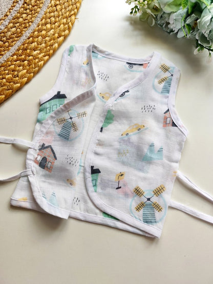 Kimono Muslin Jablas- Windmill Village