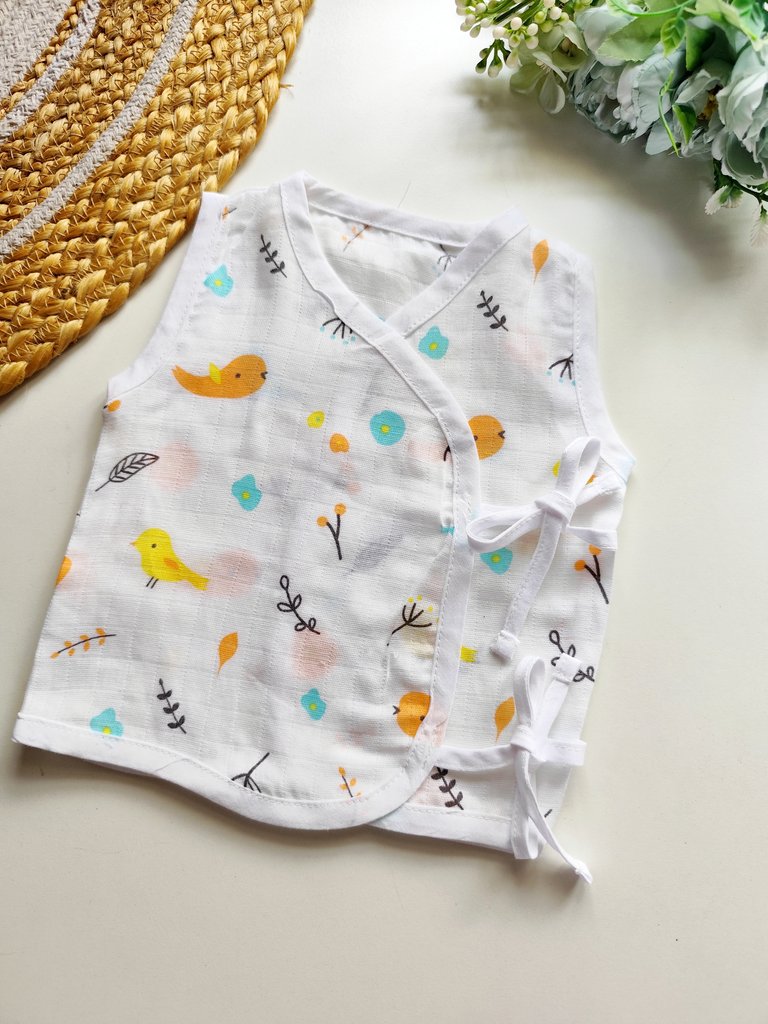 Kimono Muslin Jablas- Chirpy Birds