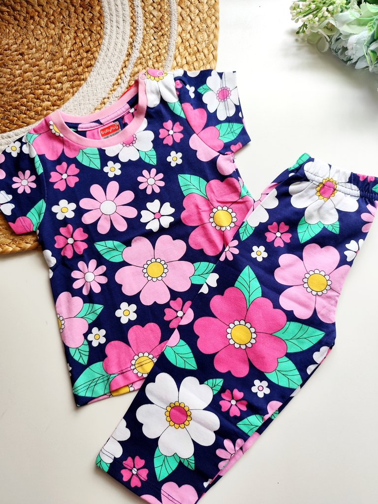 Co ords - Navy Floral Print