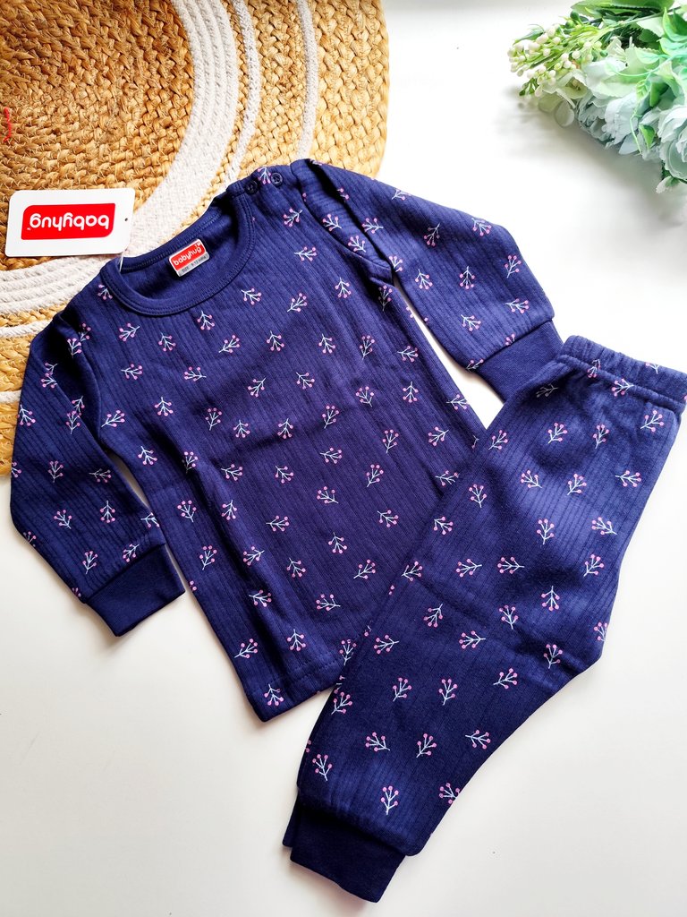 Co ords - Navy Blue Floral Print
