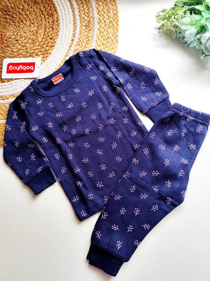 Co ords - Navy Blue Floral Print