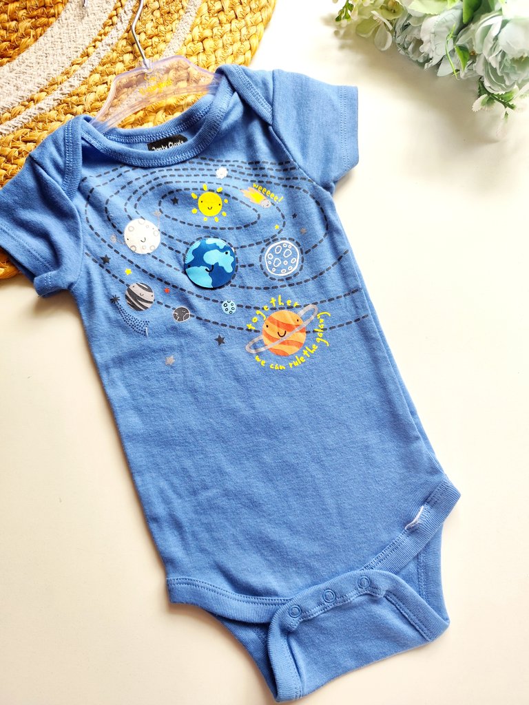 Onesies - Blue Solar System Print