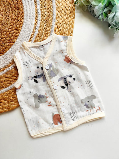 Muslin Jablas - Cute Koala & Panda Print