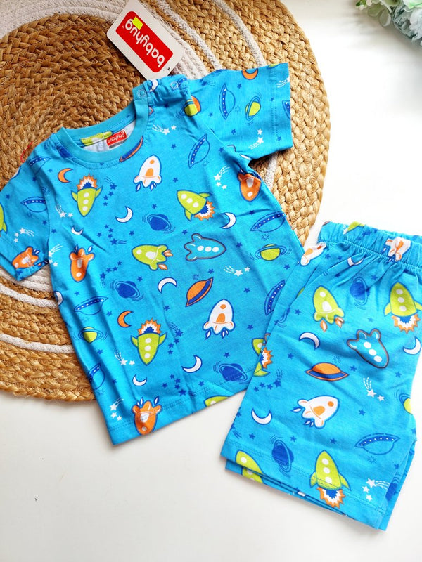 Cotton Sets- Blue Space Print