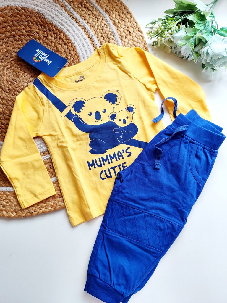Cotton Sets- Yellow Mumma's Cutie Koala