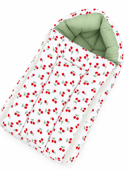 Baby Carry Bed - Red Cherry Print