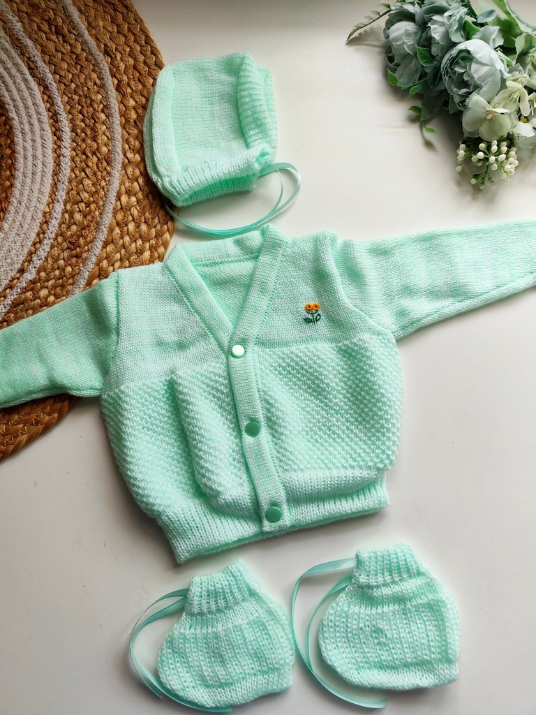 Premium Sweater Set- Mint Green