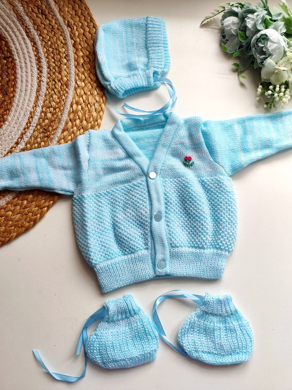 Premium Sweater Set- Sky Blue