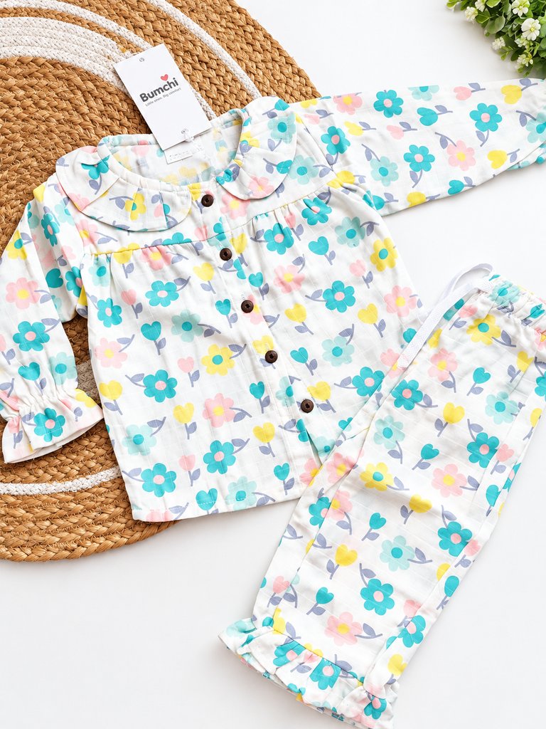 Girl Co ords - Pastel Floral Print