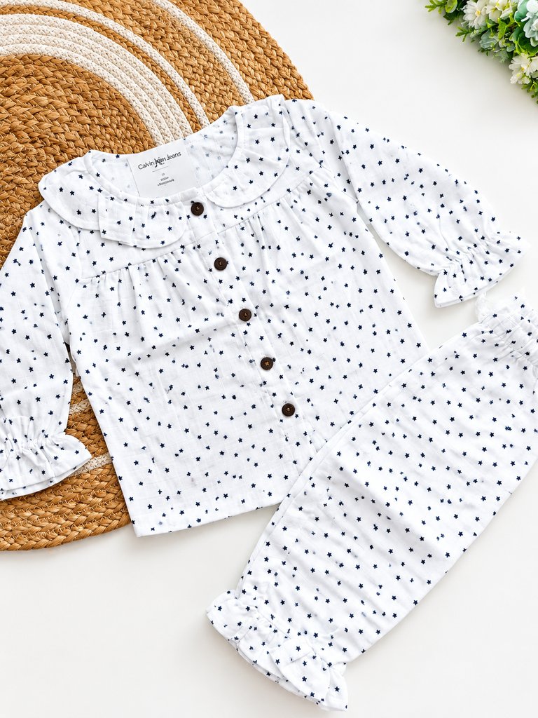 Girl Co ords - White Star Print