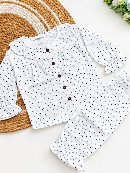 Girl Co ords - White Star Print